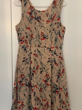 Yellow star Floral Dress Size Medium